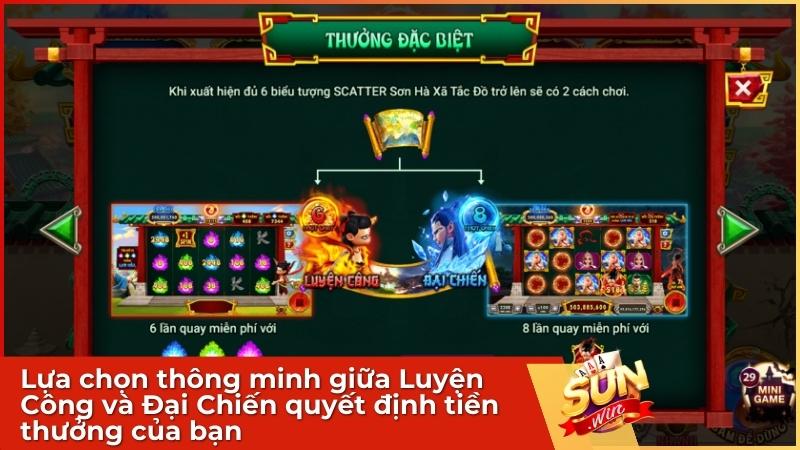 Lựa chọn thông minh giữa Luyện Công và Đại Chiến quyết định tiền thưởng của bạn