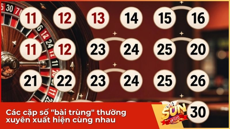 Các cặp số "bài trùng" thường xuyên xuất hiện cùng nhau