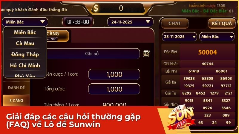 Câu hỏi và giải đáp nhanh (FAQ) về Lô đề Sunwin